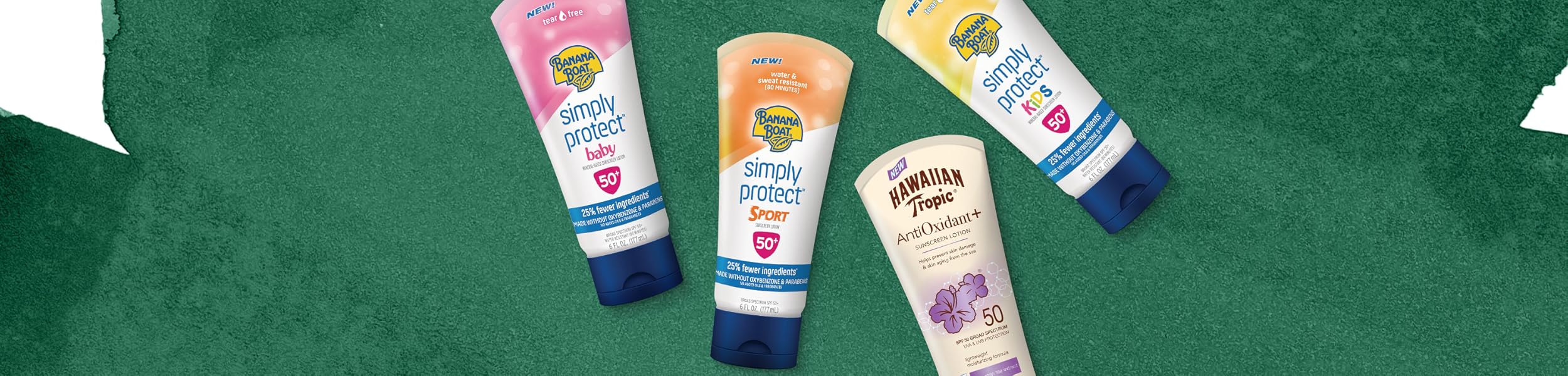 Banana Boat and Hawaiian Tropic