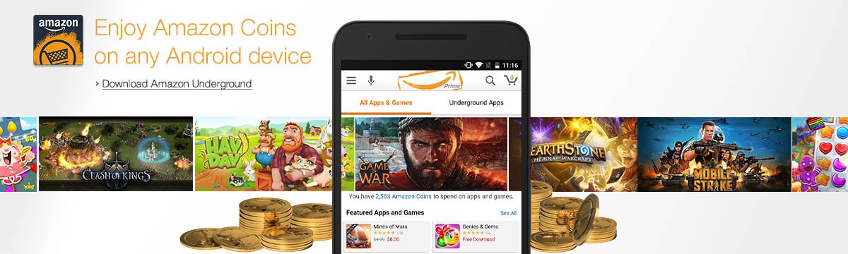 Enjoy Amazon Coins on any Android device