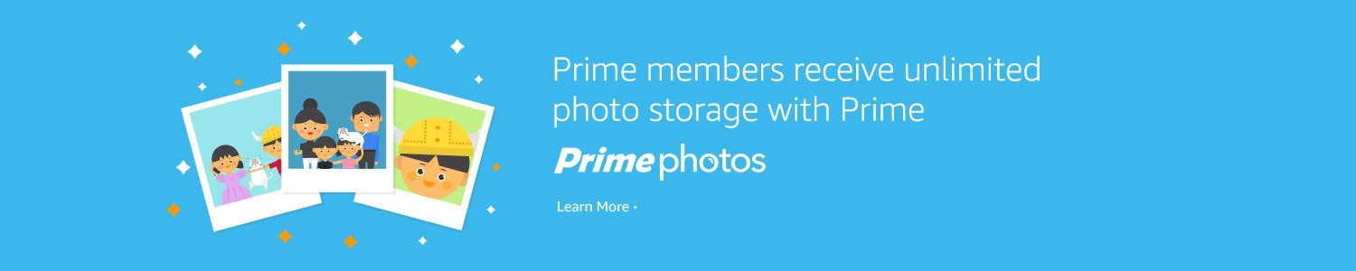 Prime members receive unlimited photo storage with Prime