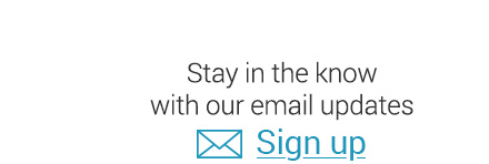 Stay in the know with our email updates