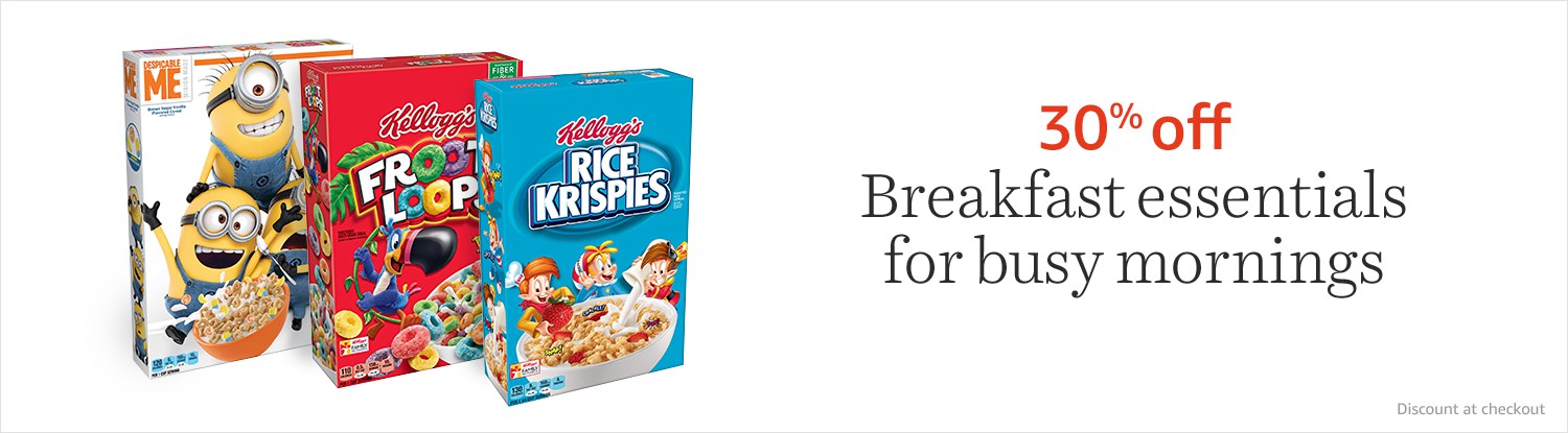 30% off Breakfast essentials for busy mornings