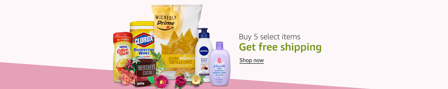 Buy 5 Select Items, Get Free Shipping