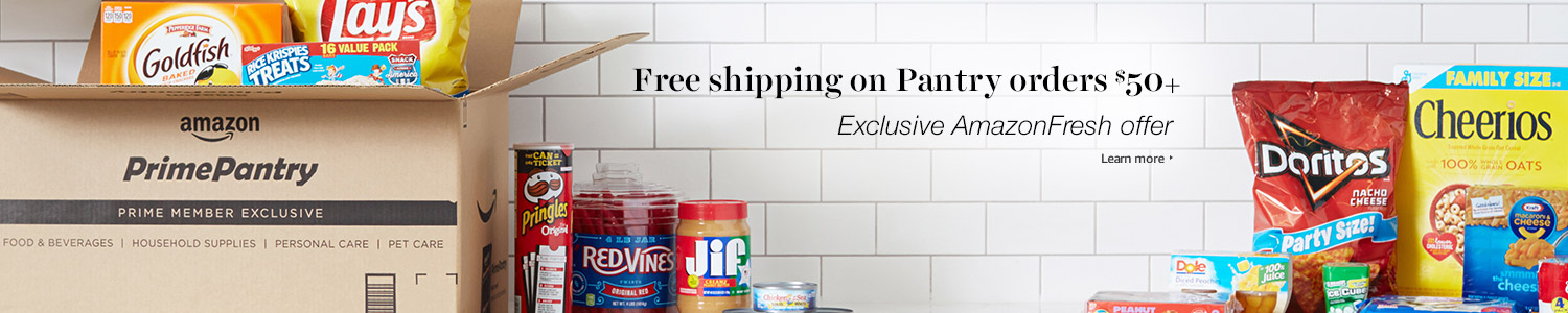 Free Shipping on Pantry orders $50: AmazonFresh