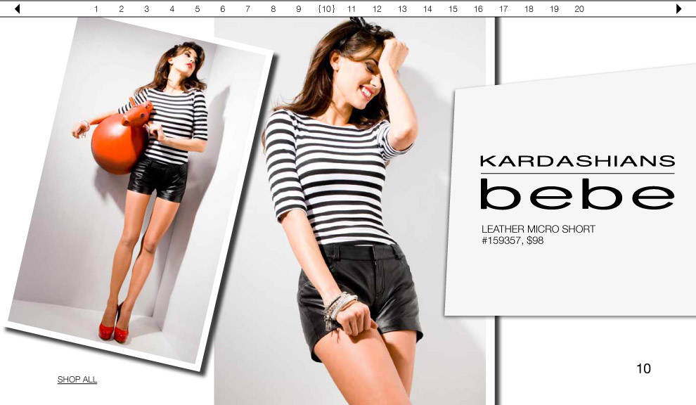 Kardashians by bebe Leather Micro Short