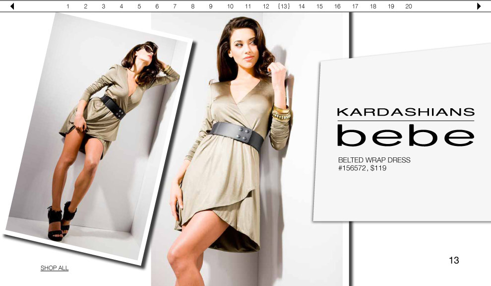 Kardashians by bebe Goddess Wrap Dress