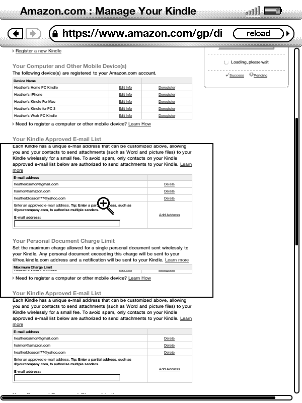 Zooming in on web page