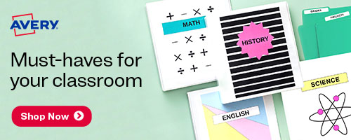 Classroom supplies from Avery