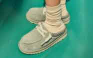 shearling slides
