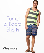 Men's Tanks & Board Shorts