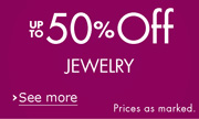 Up to 50% off Jewelry