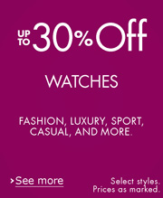 Up to 30% Off Watches