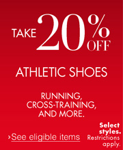 20% Off Athletic Shoes