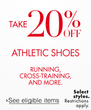 20% Off Athletic Shoes