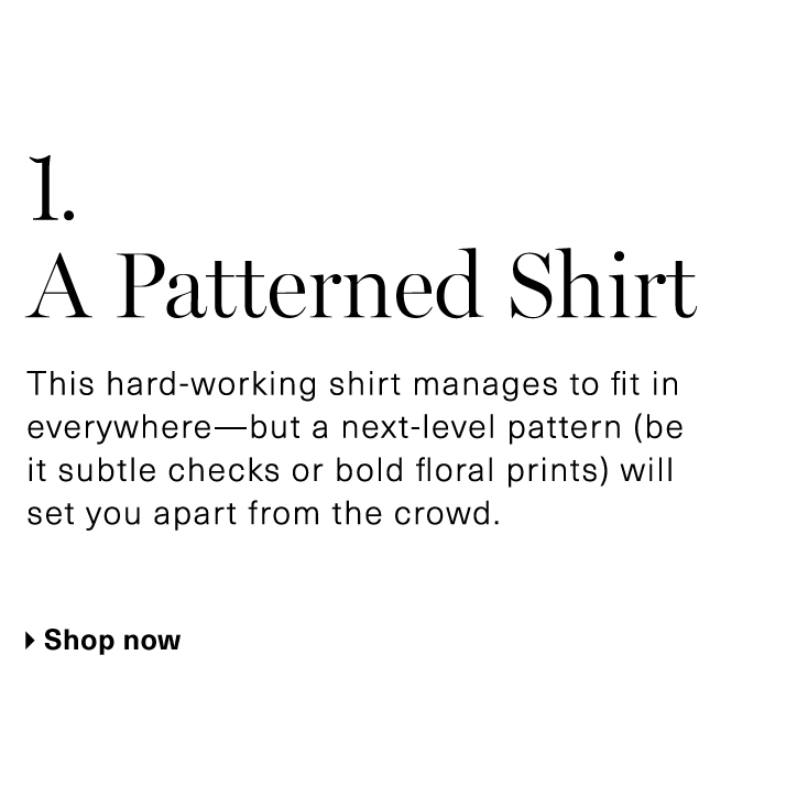 A Patterned Shirt