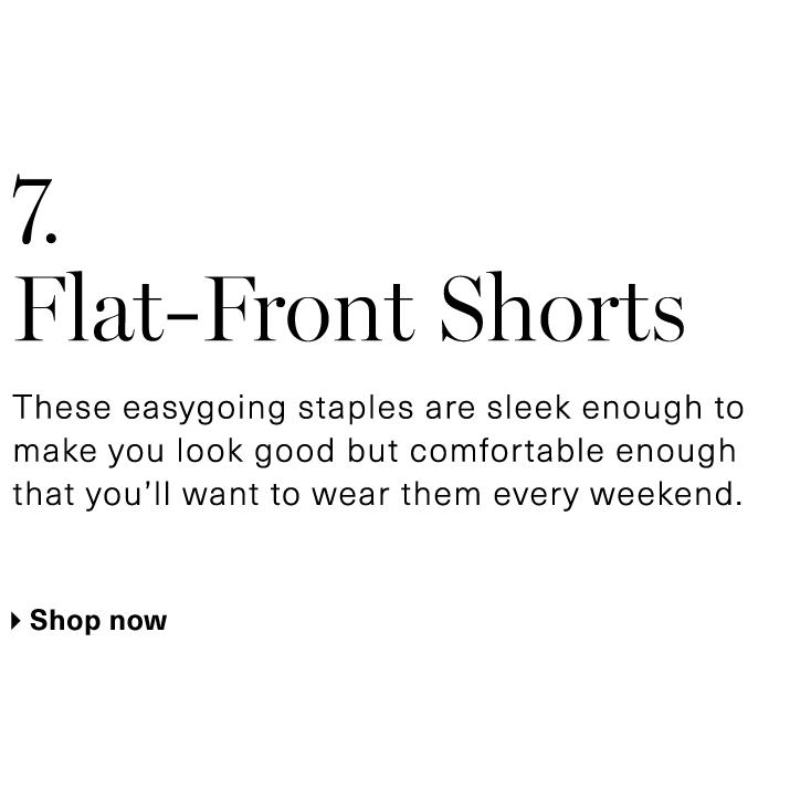 Flat-Front Shorts