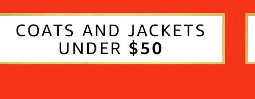 Coats & Jackets under $50