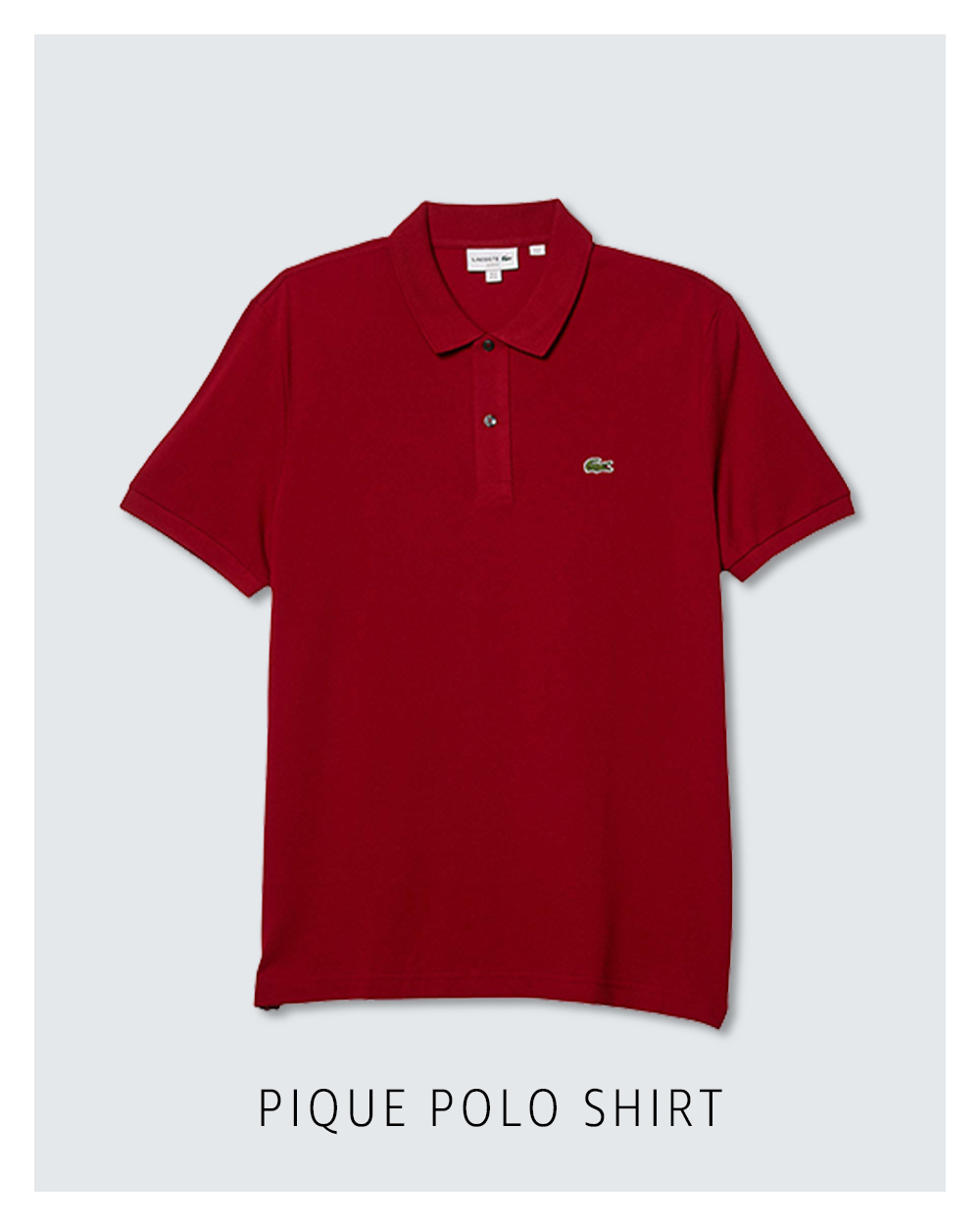 Pique polo shirt