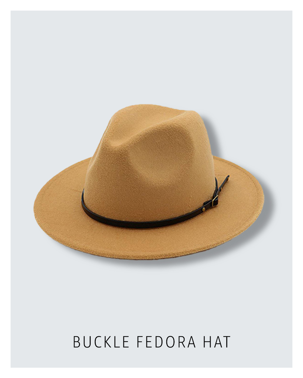 Buckle fedora hat