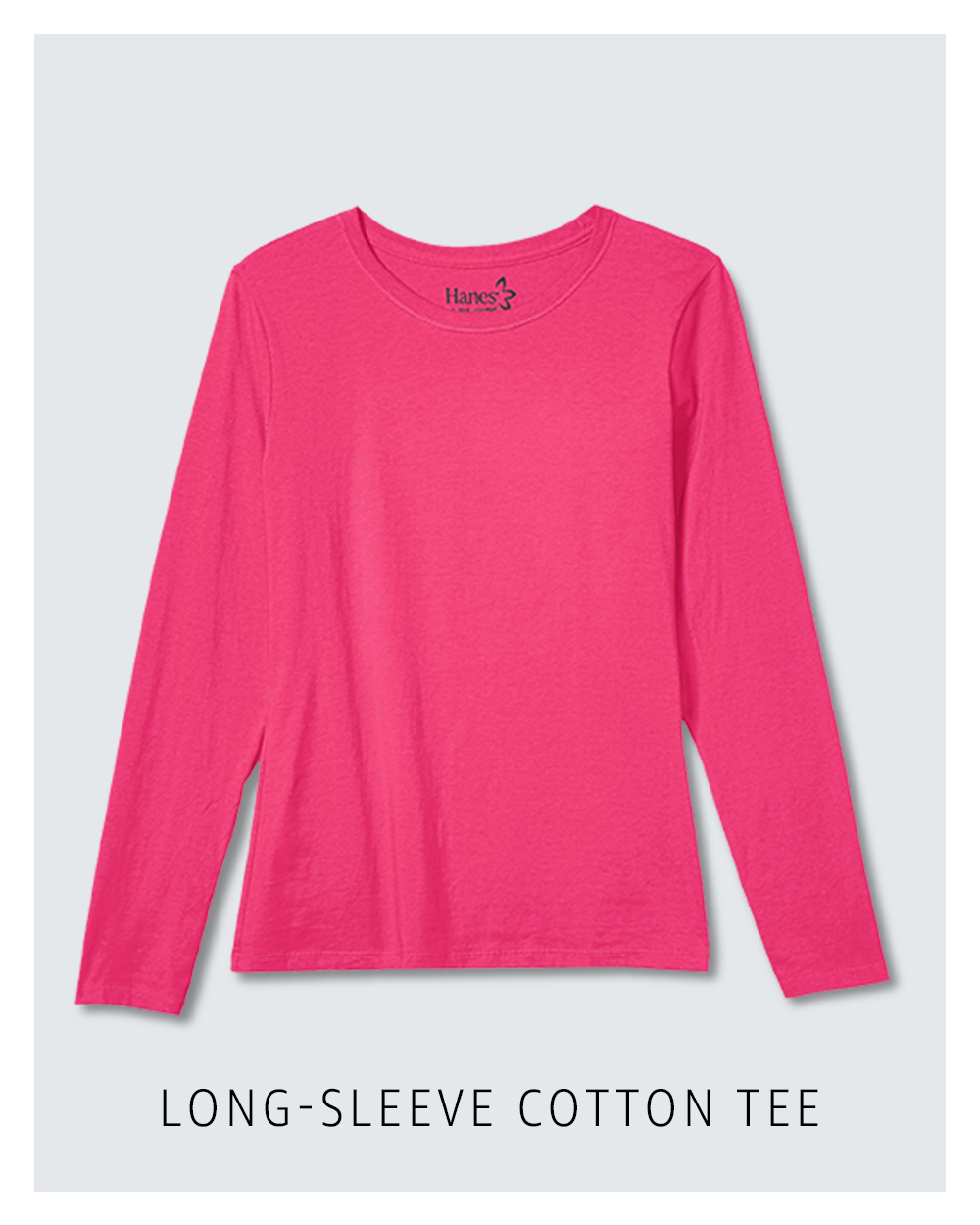 Long-sleeve cotton tee