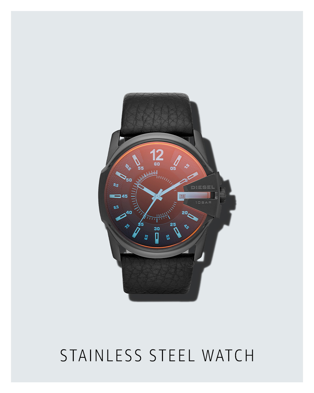 Stainless steel watch