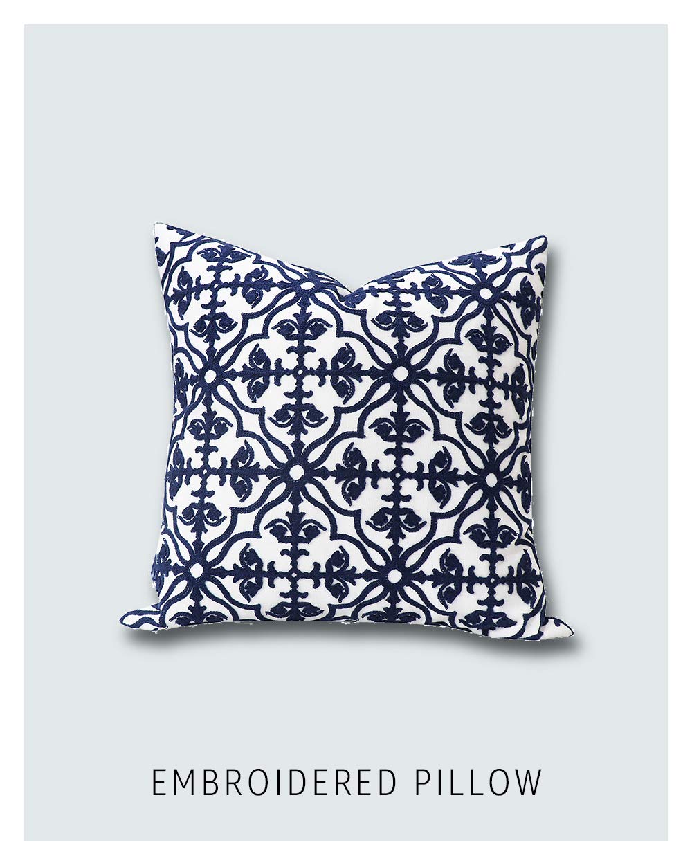 Embroidered pillow