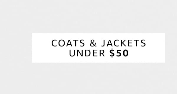 Coats & Jackets Under $50