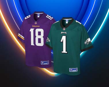 Thursday Night Football team themed jerseys and accessories.