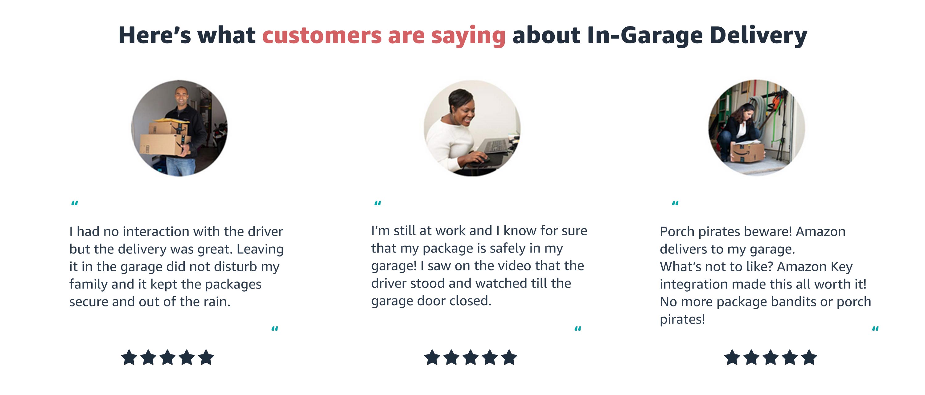 Here's what customers are saying about In-Garage Delivery. "Did not disturb my family and it kept the packages secure."