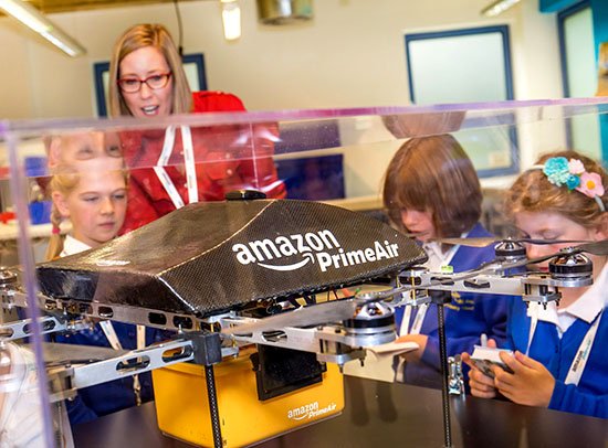 Students in UK tour development center to learn about Prime Now