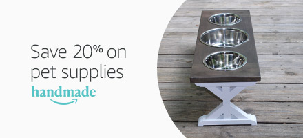Save 20% on handcrafted pet supplies