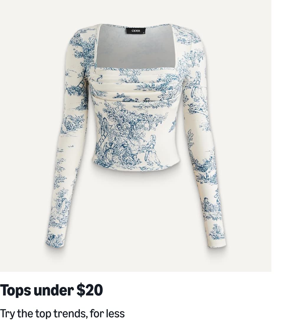 Tops under $20