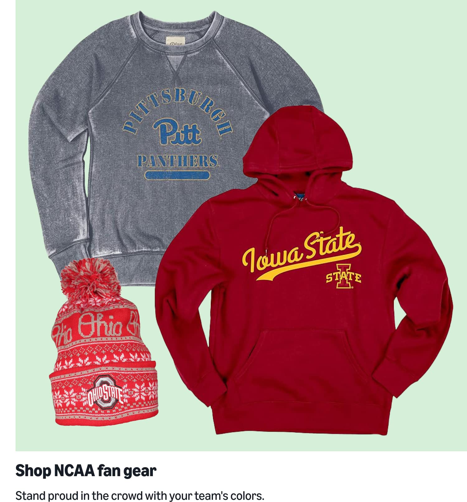 Shop NCAA fan gear
