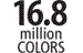 16.8 Million Colors