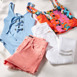 Shorts, pants, two tanktops