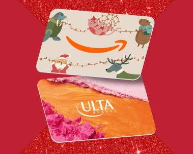 Amazon and Ulta gift cards