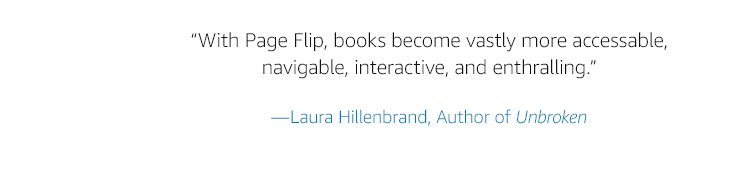 with page flip, books become vastly more accessable, navigable, interactive and enthralling.