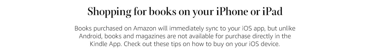 shopping for books on your iphone or ipad