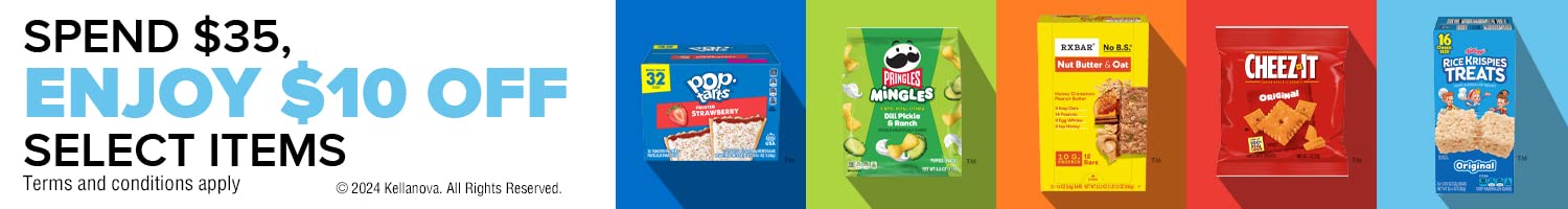 Spend $35, enjoy $10 off select items.