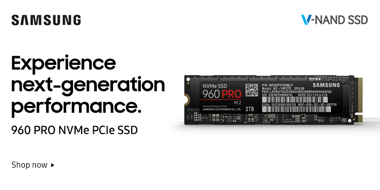 Samsung 960 PRO NVMe PCIe SSD