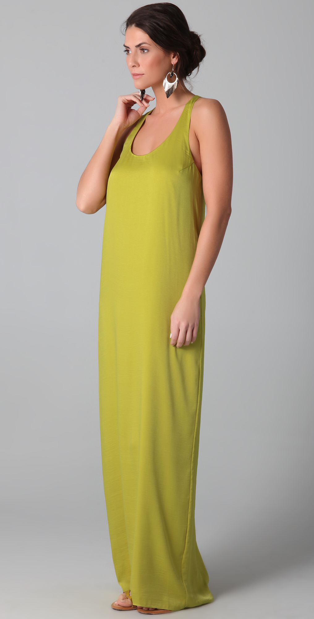 bcbg lime green dress