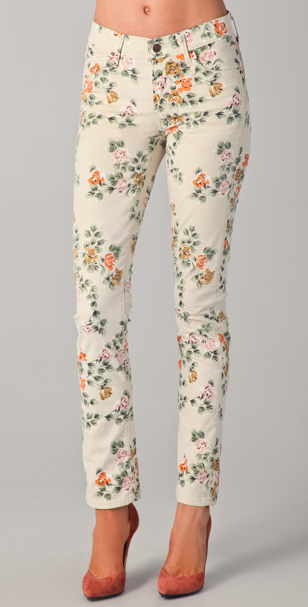 citizens of humanity floral jeans