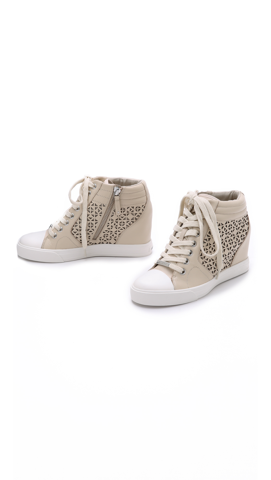 dkny cindy wedge sneakers
