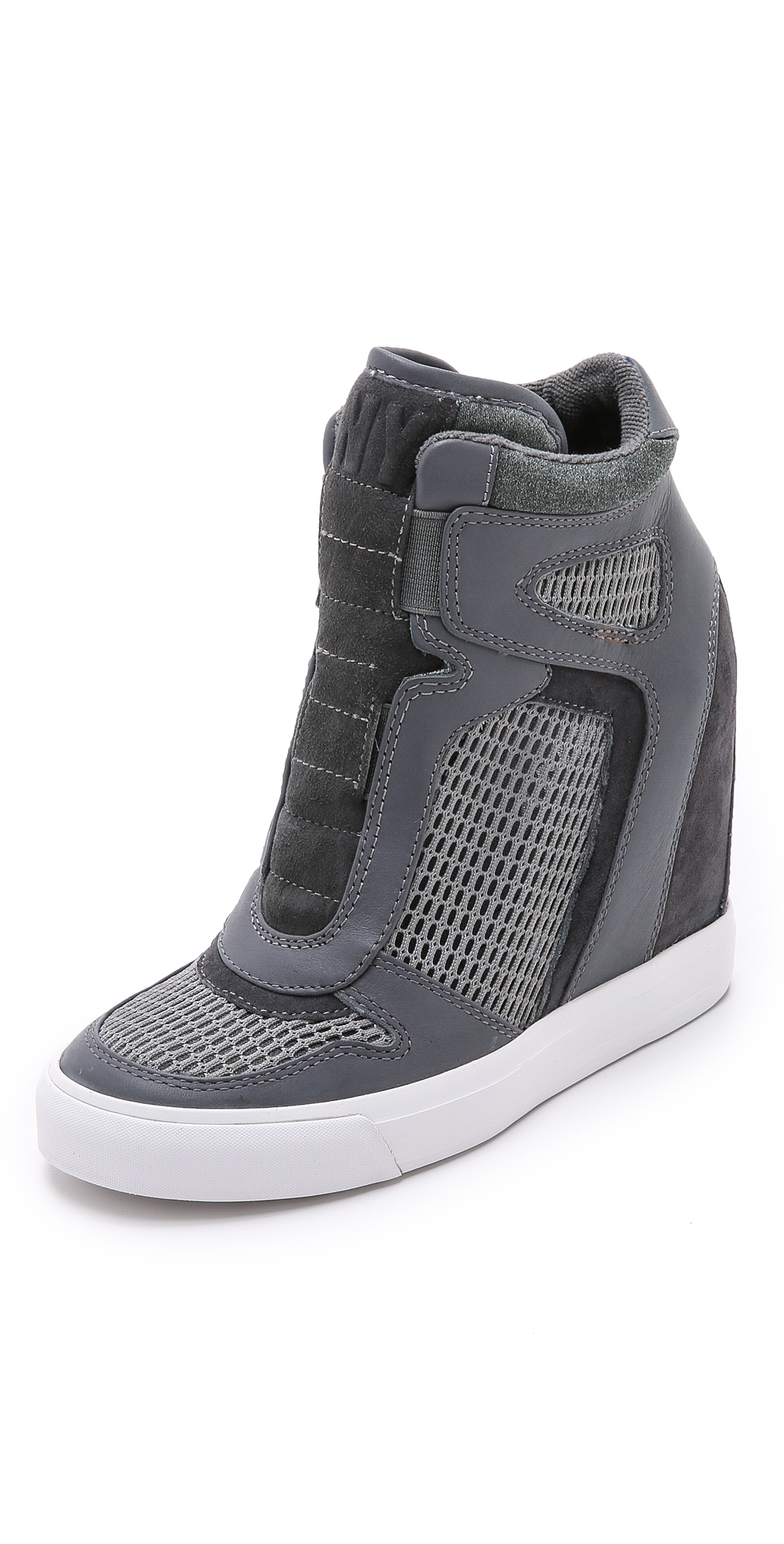 dkny wedge sneakers on sale