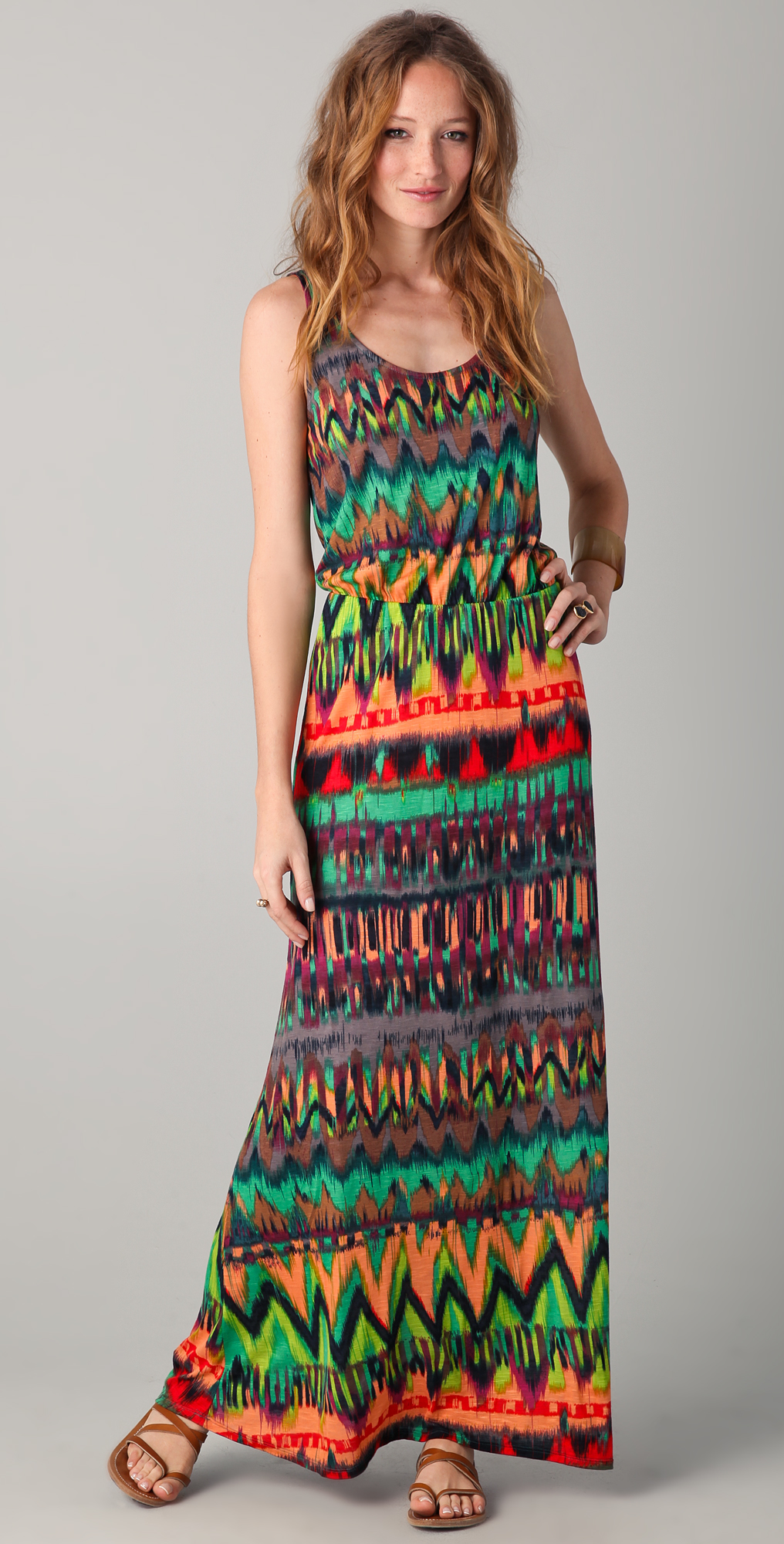 ikat maxi dress