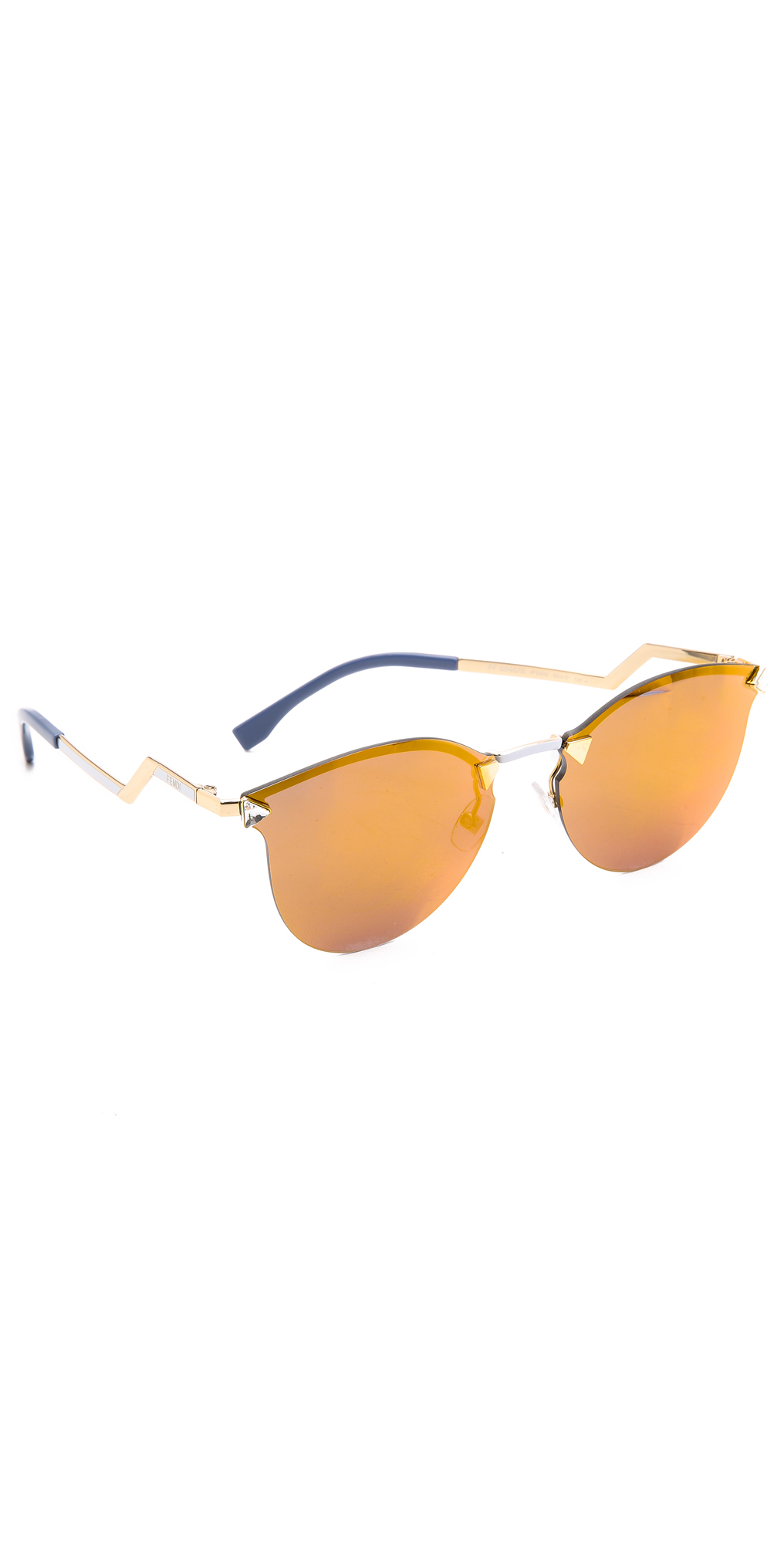 fendi rimless sunglasses