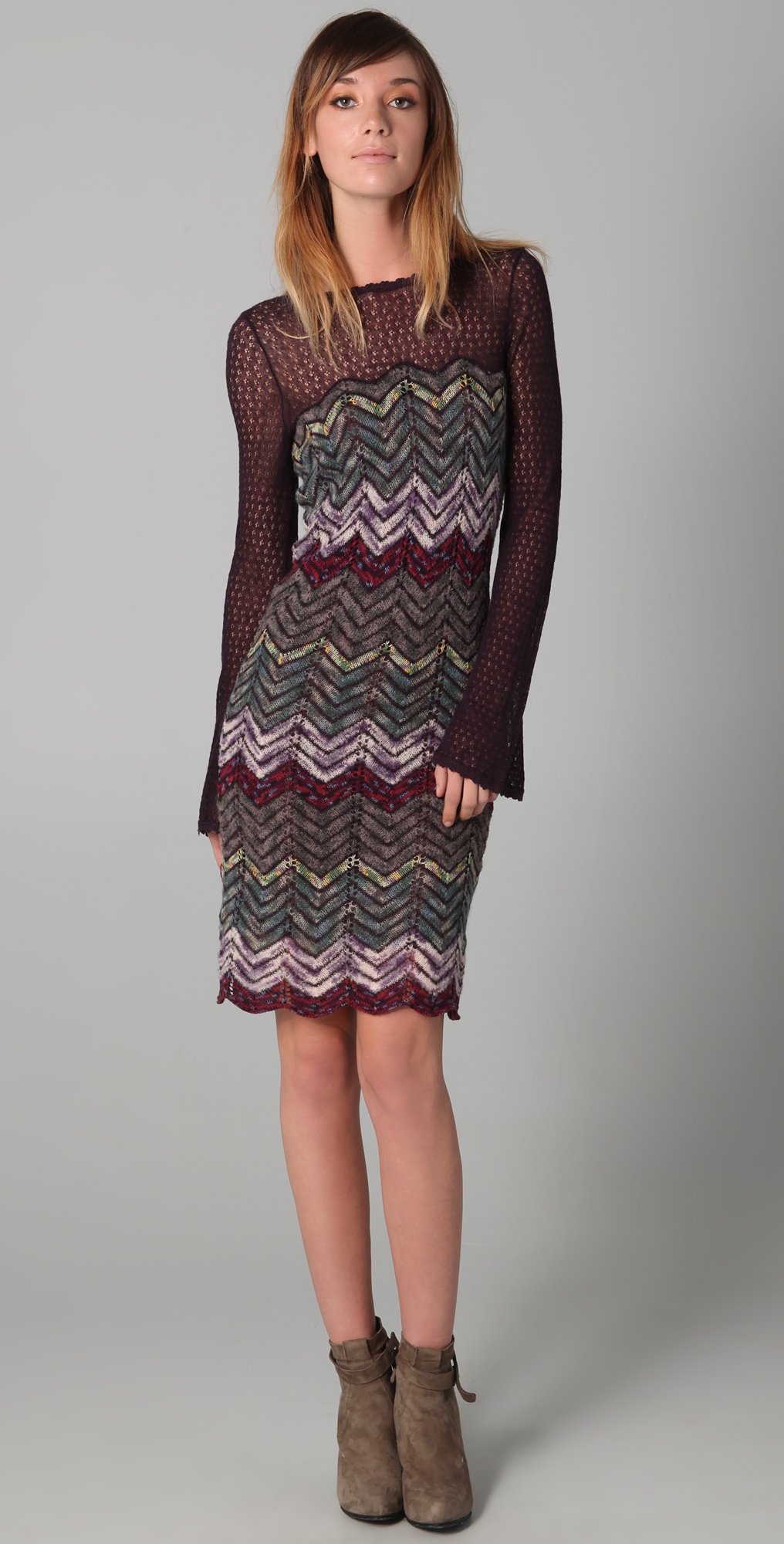 chevron jumper dress