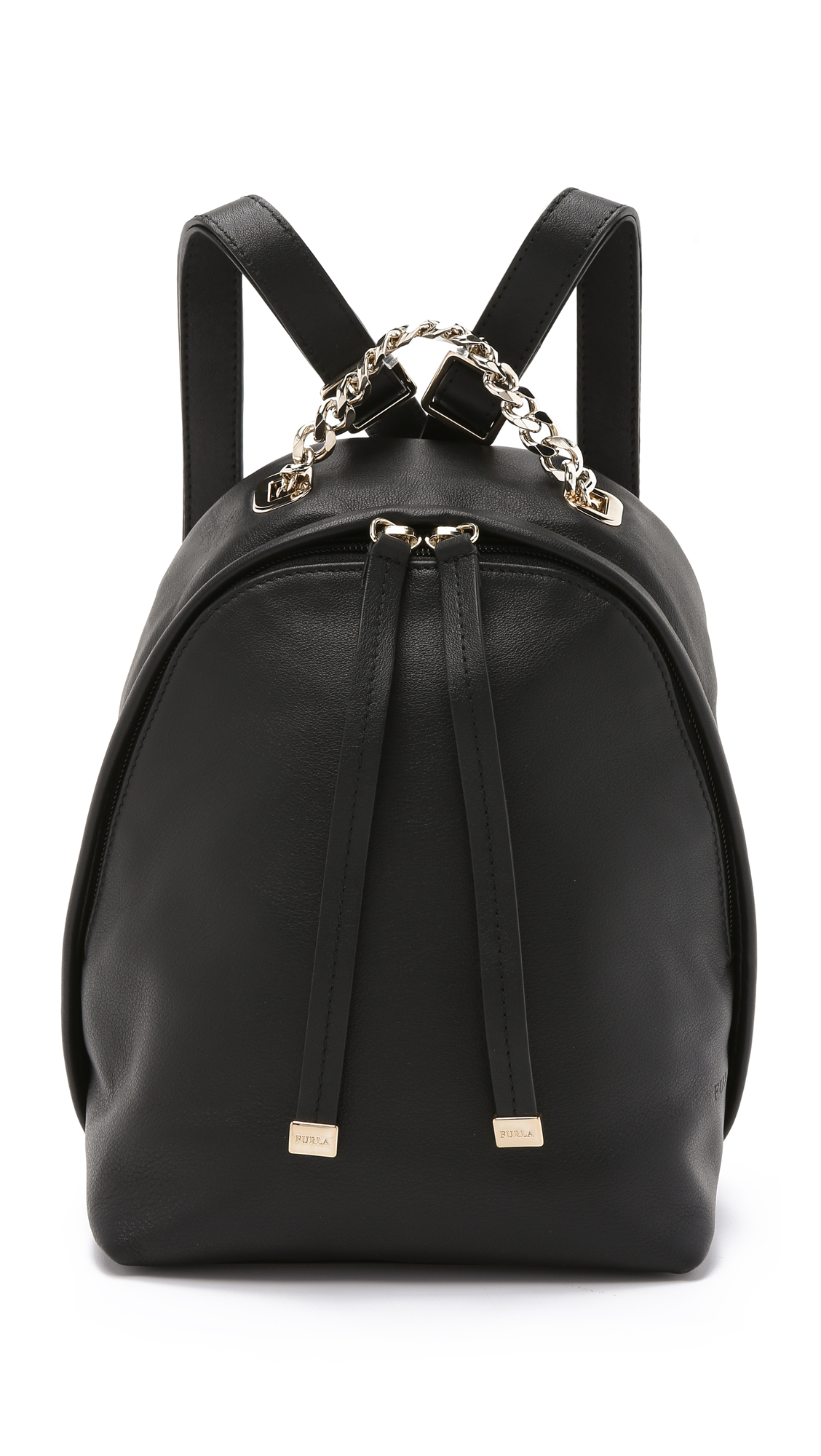 furla black backpack