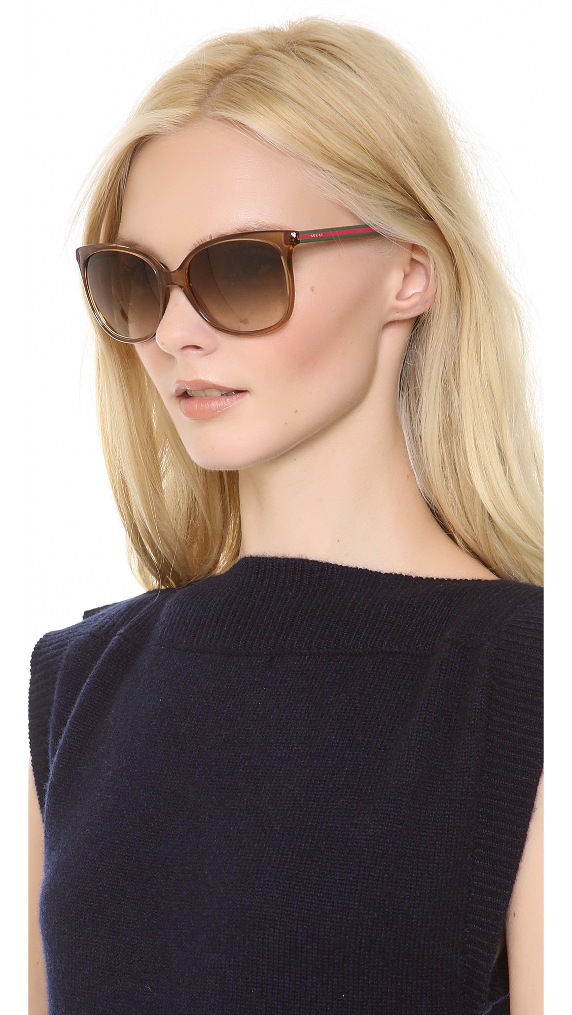 Gucci 57mm gradient cat eye sunglasses clearance