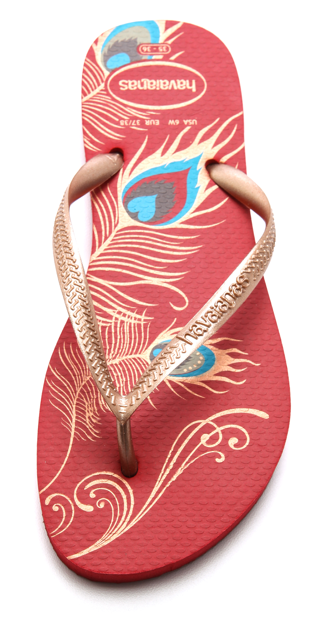 havaianas slim peacock
