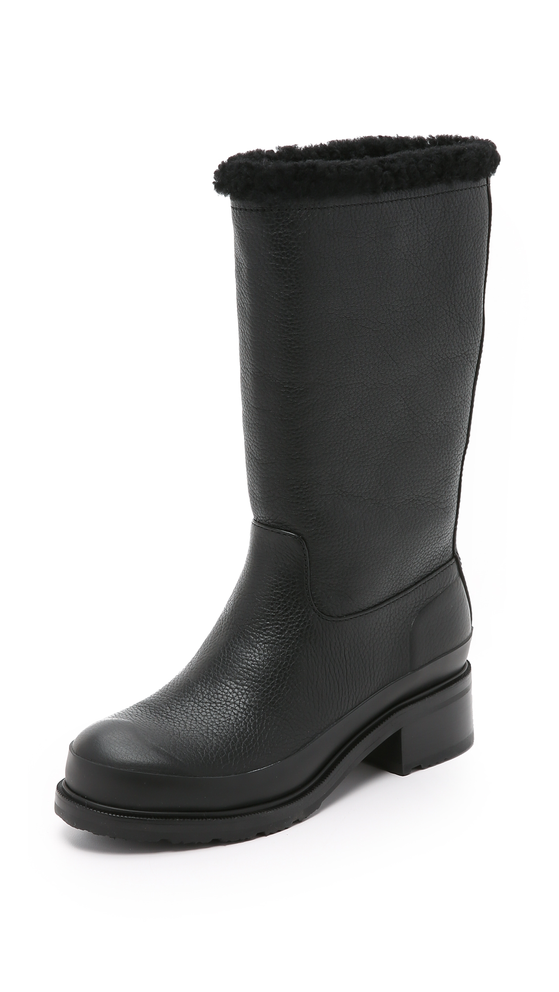 lined hunter boots